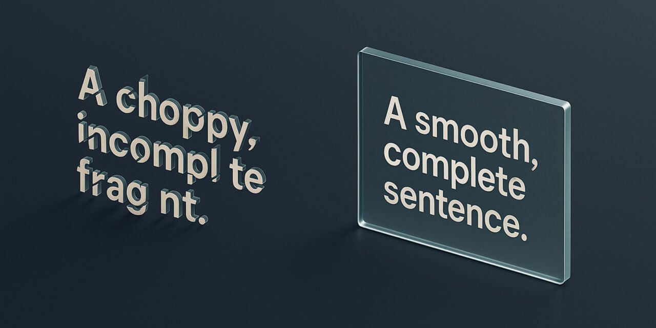 Short Sentences Need All Their Parts