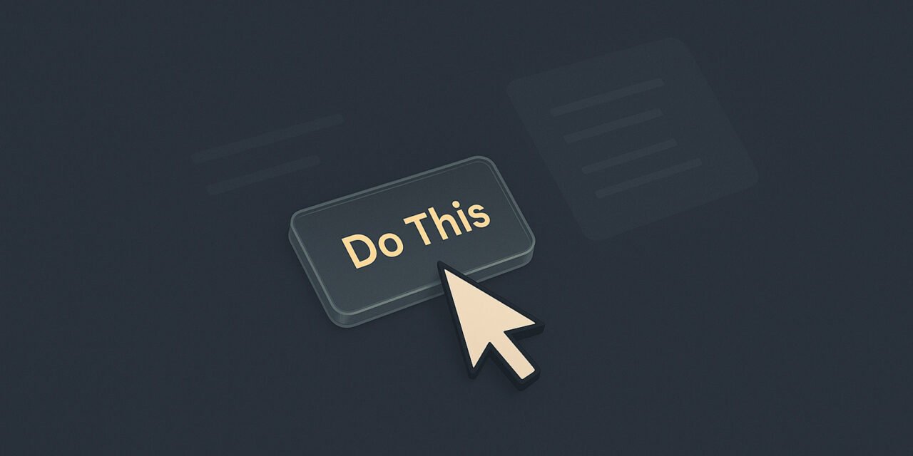 Write Actions, Not Abstractions